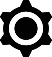 Gear setting symbol icon vector image. Illustration of the industrial wheel mechine mechanism design image