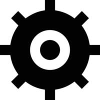 Gear setting symbol icon vector image. Illustration of the industrial wheel mechine mechanism design image