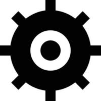 Gear setting symbol icon vector image. Illustration of the industrial wheel mechine mechanism design image