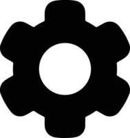 Gear setting symbol icon vector image. Illustration of the industrial wheel mechine mechanism design image