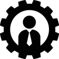 Gear setting symbol icon vector image. Illustration of the industrial wheel mechine mechanism design image