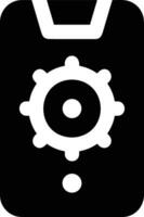 Gear setting symbol icon vector image. Illustration of the industrial wheel mechine mechanism design image