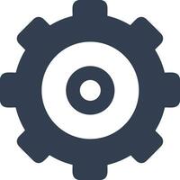 Gear setting symbol icon vector image. Illustration of the industrial wheel mechine mechanism design image