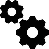 Gear setting symbol icon vector image. Illustration of the industrial wheel mechine mechanism design image