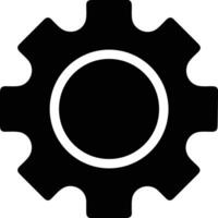 Gear setting symbol icon vector image. Illustration of the industrial wheel mechine mechanism design image