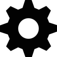 Gear setting symbol icon vector image. Illustration of the industrial wheel mechine mechanism design image