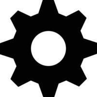 Gear setting symbol icon vector image. Illustration of the industrial wheel mechine mechanism design image