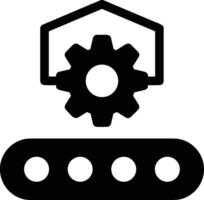 Gear setting symbol icon vector image. Illustration of the industrial wheel mechine mechanism design image