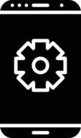 Gear setting symbol icon vector image. Illustration of the industrial wheel mechine mechanism design image