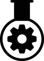 Gear setting symbol icon vector image. Illustration of the industrial wheel mechine mechanism design image