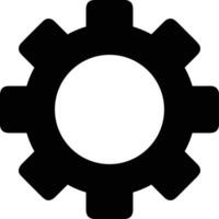 Gear setting symbol icon vector image. Illustration of the industrial wheel mechine mechanism design image