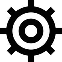 Gear setting symbol icon vector image. Illustration of the industrial wheel mechine mechanism design image