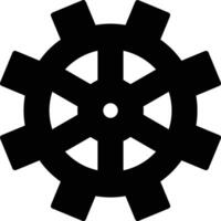 Gear setting symbol icon vector image. Illustration of the industrial wheel mechine mechanism design image