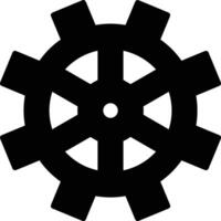 Gear setting symbol icon vector image. Illustration of the industrial wheel mechine mechanism design image