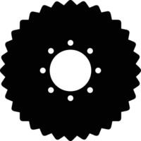 Gear setting symbol icon vector image. Illustration of the industrial wheel mechine mechanism design image