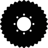 Gear setting symbol icon vector image. Illustration of the industrial wheel mechine mechanism design image