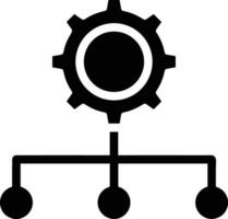 Gear setting symbol icon vector image. Illustration of the industrial wheel mechine mechanism design image