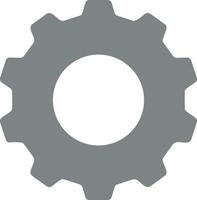 Gear setting symbol icon vector image. Illustration of the industrial wheel mechine mechanism design image