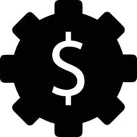 Gear setting symbol icon vector image. Illustration of the industrial wheel mechine mechanism design image