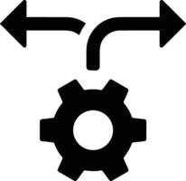 Gear setting symbol icon vector image. Illustration of the industrial wheel mechine mechanism design image