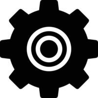 Gear setting symbol icon vector image. Illustration of the industrial wheel mechine mechanism design image