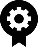 Gear setting symbol icon vector image. Illustration of the industrial wheel mechine mechanism design image