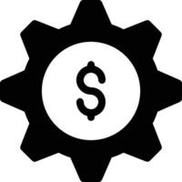 Gear setting symbol icon vector image. Illustration of the industrial wheel mechine mechanism design image