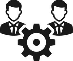 Gear setting symbol icon vector image. Illustration of the industrial wheel mechine mechanism design image