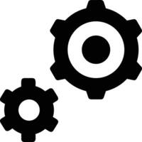 Gear setting symbol icon vector image. Illustration of the industrial wheel mechine mechanism design image