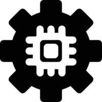 Gear setting symbol icon vector image. Illustration of the industrial wheel mechine mechanism design image