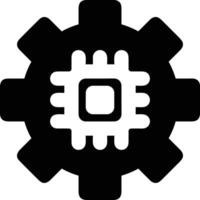 Gear setting symbol icon vector image. Illustration of the industrial wheel mechine mechanism design image