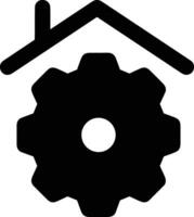 Gear setting symbol icon vector image. Illustration of the industrial wheel mechine mechanism design image