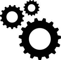 Gear setting symbol icon vector image. Illustration of the industrial wheel mechine mechanism design image