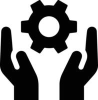 Gear setting symbol icon vector image. Illustration of the industrial wheel mechine mechanism design image