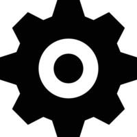 Gear setting symbol icon vector image. Illustration of the industrial wheel mechine mechanism design image