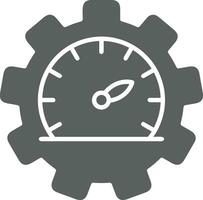 Gear setting symbol icon vector image. Illustration of the industrial wheel mechine mechanism design image