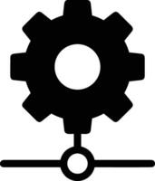 Gear setting symbol icon vector image. Illustration of the industrial wheel mechine mechanism design image