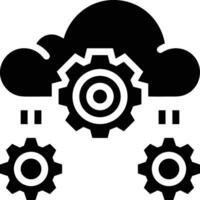 Gear setting symbol icon vector image. Illustration of the industrial wheel mechine mechanism design image