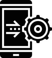 Gear setting symbol icon vector image. Illustration of the industrial wheel mechine mechanism design image