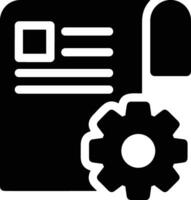 Gear setting symbol icon vector image. Illustration of the industrial wheel mechine mechanism design image