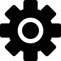 Gear setting symbol icon vector image. Illustration of the industrial wheel mechine mechanism design image