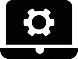 Gear setting symbol icon vector image. Illustration of the industrial wheel mechine mechanism design image