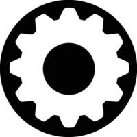 Gear setting symbol icon vector image. Illustration of the industrial wheel mechine mechanism design image