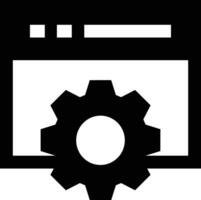 Gear setting symbol icon vector image. Illustration of the industrial wheel mechine mechanism design image