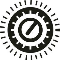 Gear setting symbol icon vector image. Illustration of the industrial wheel mechine mechanism design image