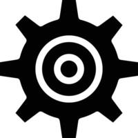 Gear setting symbol icon vector image. Illustration of the industrial wheel mechine mechanism design image