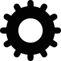 Gear setting symbol icon vector image. Illustration of the industrial wheel mechine mechanism design image