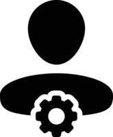 Gear setting symbol icon vector image. Illustration of the industrial wheel mechine mechanism design image