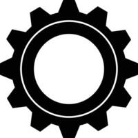 Gear setting symbol icon vector image. Illustration of the industrial wheel mechine mechanism design image