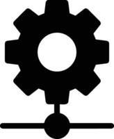 Gear setting symbol icon vector image. Illustration of the industrial wheel mechine mechanism design image